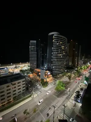 Uma vista geral de Fortaleza ou a vista da cidade a partir do apartamento