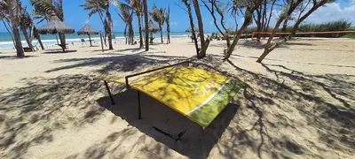A planta de PARAÍSO VG SUN CUMBUCO - PARA 4 PESSOAS - COM HIDRO, SAUNA, PISCINA, COZINHA COMPLETA, PARQUINHO E WI-Fl