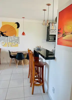 A cozinha ou kitchenette de Aloha Vibes Ap Cumbuco - Green Club