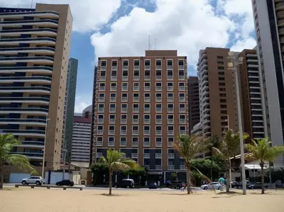 O edifício onde o apartamento está situado