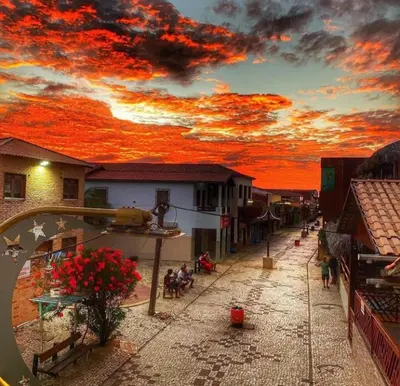 O nascer ou o pôr do sol visto a partir do apartamento