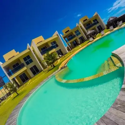 Vilas na Praia Residence Canoa Quebrada CE Apartamento PÉ NA AREIA superior com 2 suítes