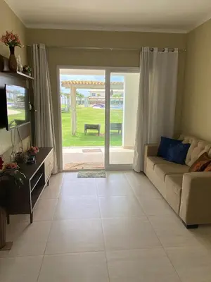 Uma área de estar em Boas Vistas Canoa Quebrada