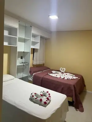 Uma cama ou camas num quarto em AP 103 com Piscina privativa - Flecheiras Residence Summer Plus
