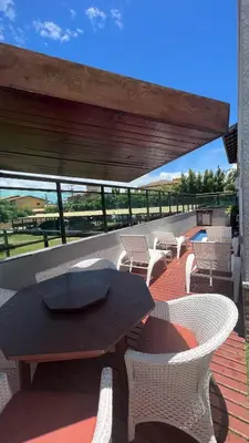 Uma varanda ou terraço em AP 103 com Piscina privativa - Flecheiras Residence Summer Plus