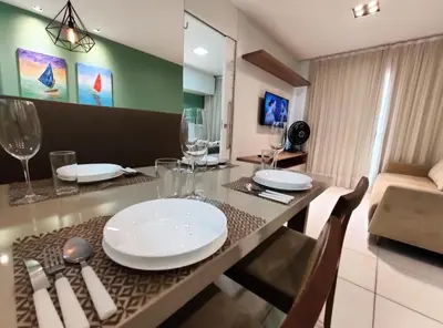 Uma televisão e/ou sistema de entretenimento em VG Sun Cumbuco Sea Breeze Vista Mar