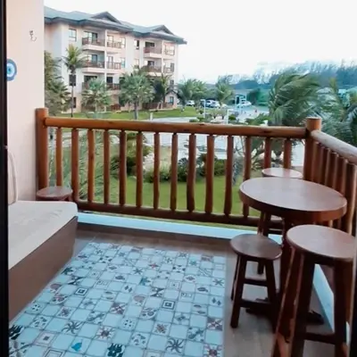Uma varanda ou terraço em VG SUN CUMBUCO-Lake Flat C1 201 1 a 4 pessoas
