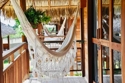 Uma varanda ou terraço em Pousada Casa Caju Bangalows
