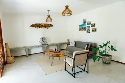 Uma área de estar em Vila Tuga