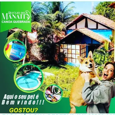 O animal ou animais de estimação com os hóspedes em Pousada Refúgio do Manatí