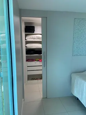 Uma cama ou camas num quarto em Conforto e Lazer no Golf Ville Resort Alto Padrão