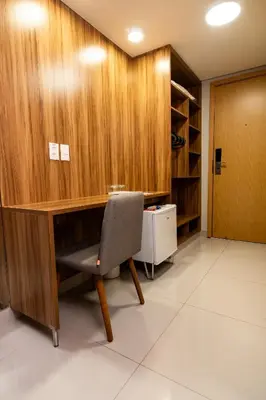 Uma área de estar em Stop Way Hotel Fortaleza