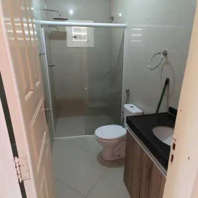 Uma casa de banho em Casa Germania