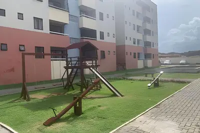 A área de jogos para crianças em Hosts BR - Apartamentos funcionais