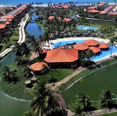 A piscina em ou perto de Apartamento Aquaville Pé na areia e Água coco
