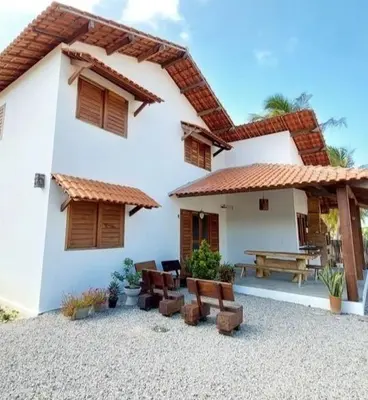 O edifício onde a casa de férias está situado