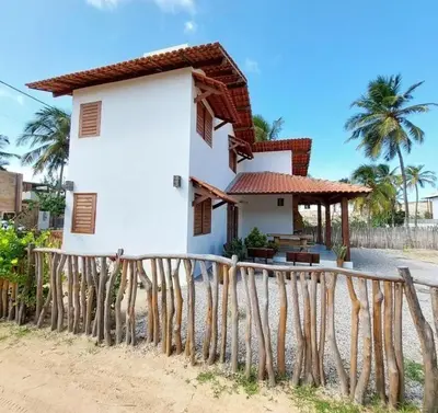 O edifício onde a casa de férias está situado