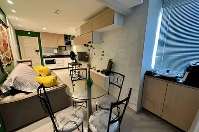 A cozinha ou kitchenette de Studio a 1km do Beach Park