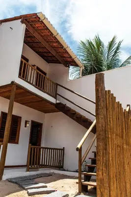 Uma varanda ou terraço em Flat confortável na Praia Pontal de Maceio CE