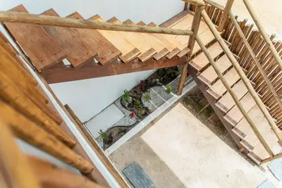 A planta de Flat confortável na Praia Pontal de Maceio CE