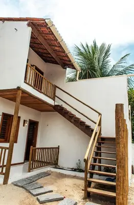 Uma varanda ou terraço em Flat confortável na Praia Pontal de Maceio CE