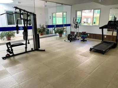 O centro de fitness e/ou as comodidades de fitness de Lindo Apto no Cumbuco por Be My Guest