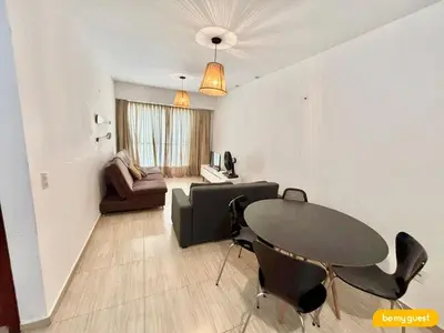Uma área de estar em Lindo Apto no Cumbuco por Be My Guest