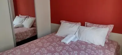 Uma cama ou camas num quarto em Cantinho dos Rehm