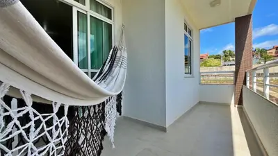 Uma varanda ou terraço em BELÍSSIMO 2 SUÍTES- PRÓXIMO DA PRAIA I SAN GIACOMO