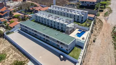 O edifício onde o apartamento está situado