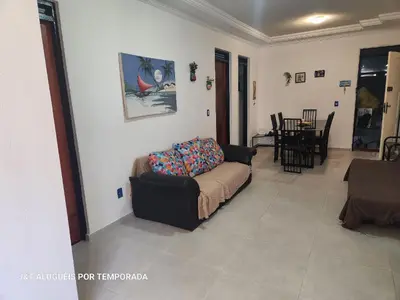 Uma área de estar em Fortaleza Flats
