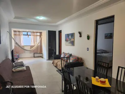 Uma área de estar em Fortaleza Flats