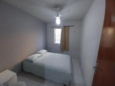 Uma cama ou camas num quarto em Apartamento Caucaia-CE, próximo á praia de Cumbuco
