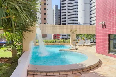 A planta de Lindo Flat próximo a beira mar de Meireles Fortaleza