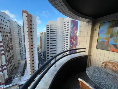 A planta de Lindo Flat próximo a beira mar de Meireles Fortaleza