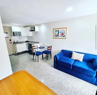 A cozinha ou kitchenette de Apê Beira Mar Meireles Com café da manhã