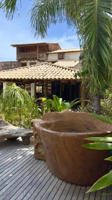 A planta de Pousada Rio das Onças