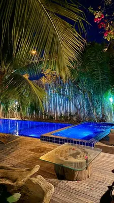 A planta de Pousada Rio das Onças