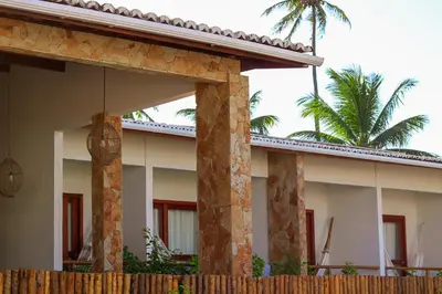 O edifício onde a casa de hóspedes está situado