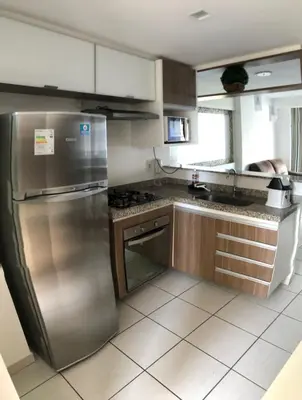 A cozinha ou kitchenette de APART HOTEL BEACH CLASS FORTALEZA!