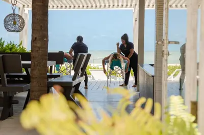 Os clientes hospedados em Beach Houses Moitas