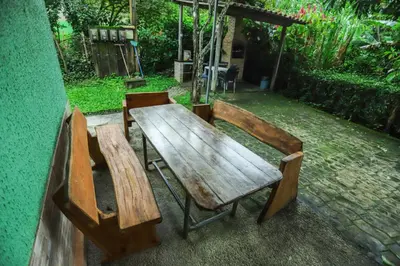 Um jardim no exterior de Sítio Via Láctea - Guaramiranga