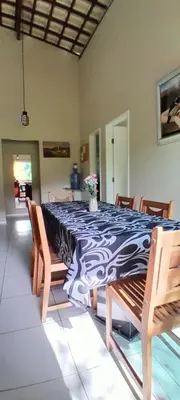 Uma área de estar em Sítio Via Láctea - Guaramiranga