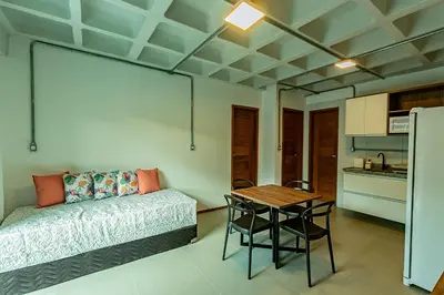 A cozinha ou kitchenette de Antiquus ApartHotel