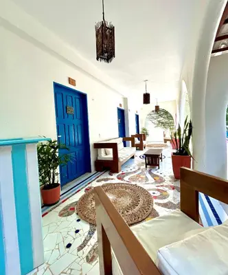 Uma área de estar em Casa boa vida