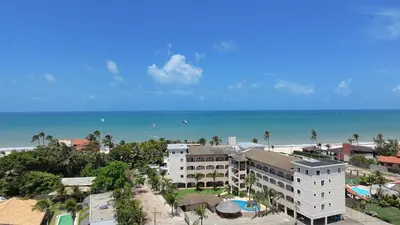 Uma vista do mar geral ou uma vista do mar a partir do apartamento