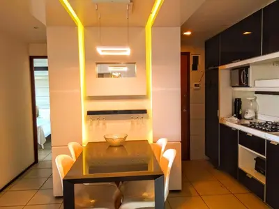 A cozinha ou kitchenette de Apt.Terraços do Atlântico, Meireles, Fortaleza
