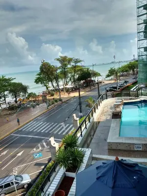 A piscina em ou perto de Apt. Em hotel na Av. Beira Mar em Fortaleza