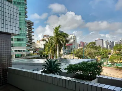 Uma vista geral de Fortaleza ou a vista da cidade a partir do hotel