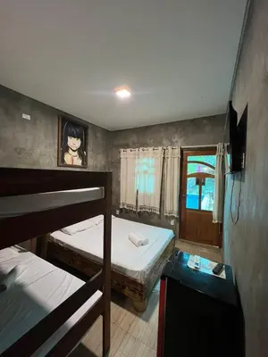 Uma cama ou camas num quarto em Pousada Cavalo Bravo Preá Jeri